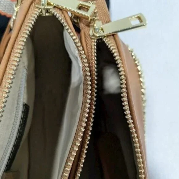 Persaman Crossbody Clutch Leather Bags (Two)With Coin Purse Med and Small